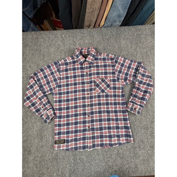 The Vermont Flannel Co. Other - Vermont Flannel Co Shirt Mens XL Blue Red Plaid Excellent Heavy Cotton USA Made